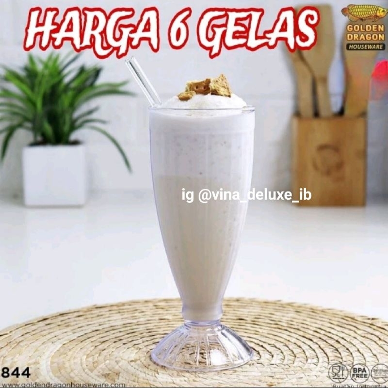 Gelas Juice / Gelas Teh Es Melamin Golden Dragon (per 6pc)