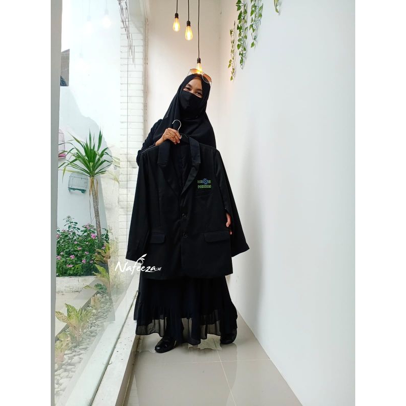Baju Seragam Jas Almamater Wisuda Blazer Outer Sekolah Organisasi SMP SMA Universitas Bordir Logo Sa