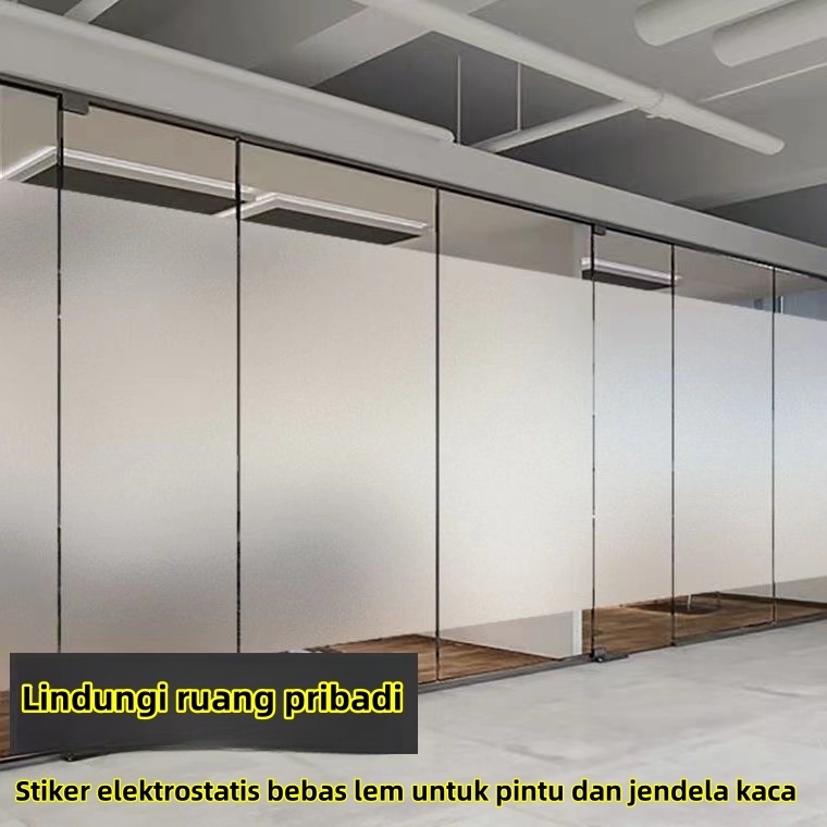 Stiker Kaca Sandblast Buram 120Cm * 60Cm, Stiker Bebas Perekat, Stiker Kaca, Wallpaper Tabir Surya, 
