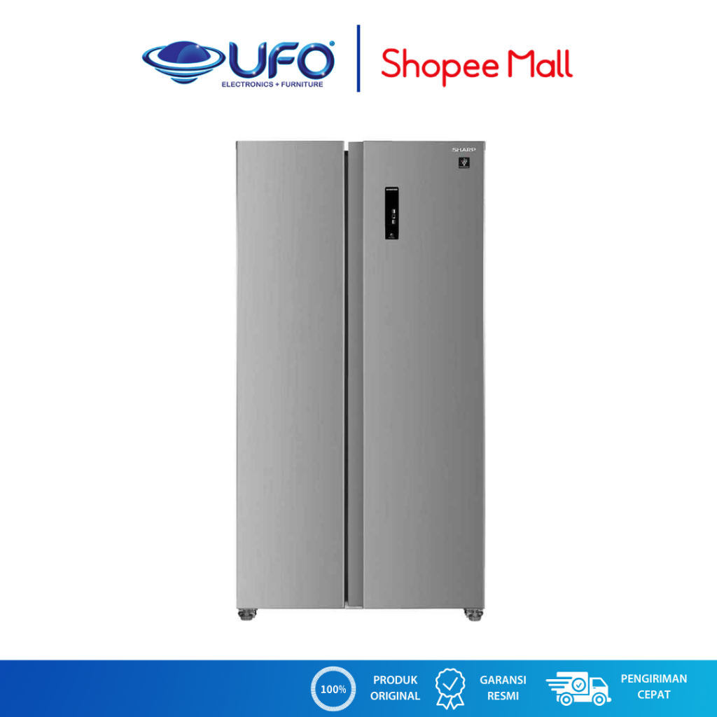 Sharp Kulkas 2 Pintu Side By Side 630L Inverter SJIS70PMASL