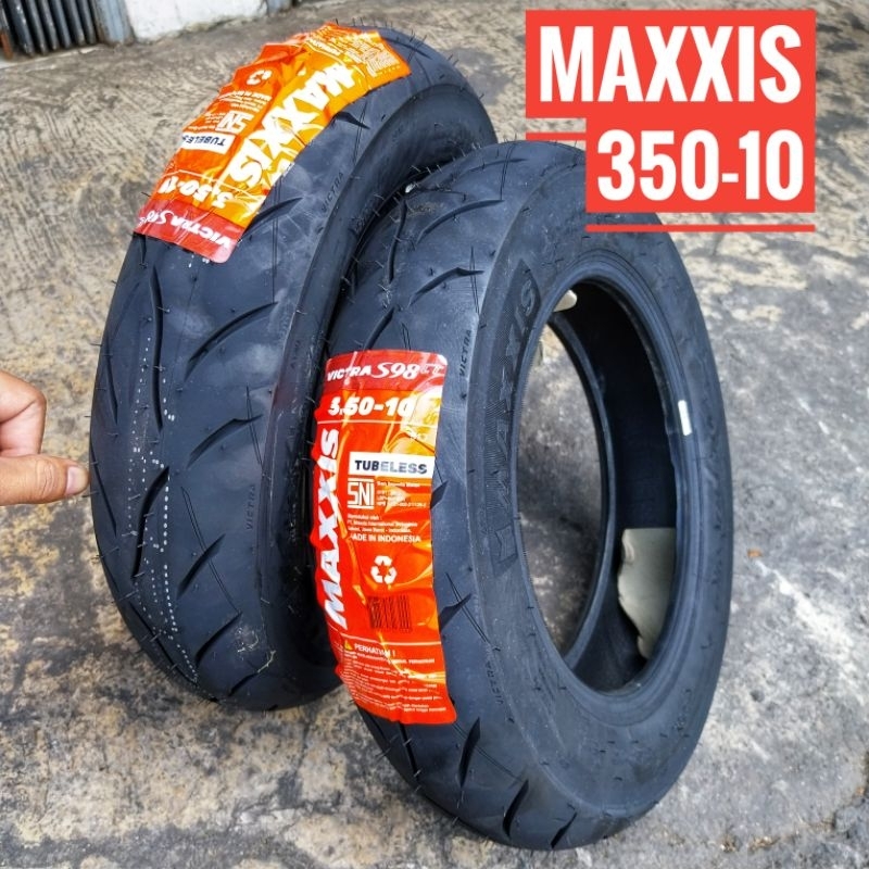 Ban Maxxis Victra Tubeles Vespa 350 - 10 Ring 10