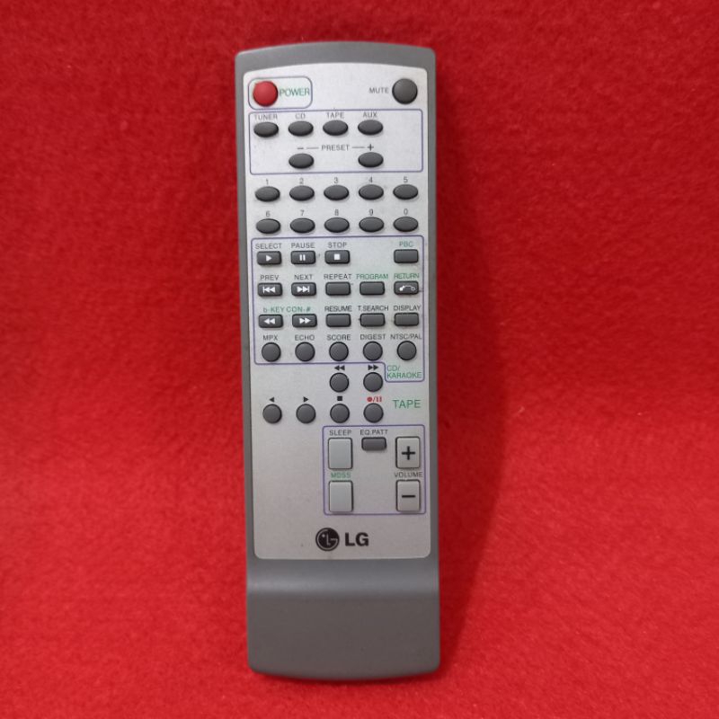 Remote CD Tape Compo LG Original Asli . Remote LG .