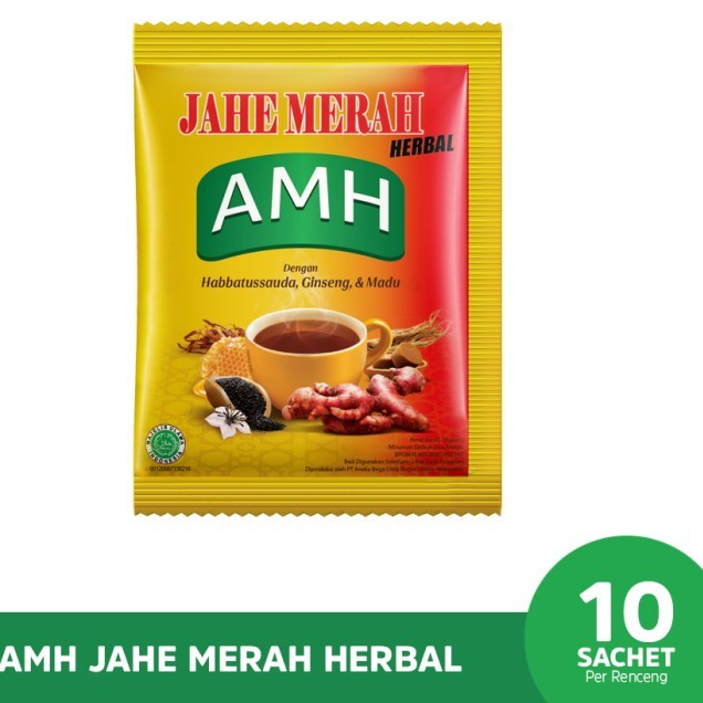 

BEST PROMO!!! AMH Jahe Merah Super Habbatussauda / AMH Jahe Merah Herbal Renceng isi 10 sachet