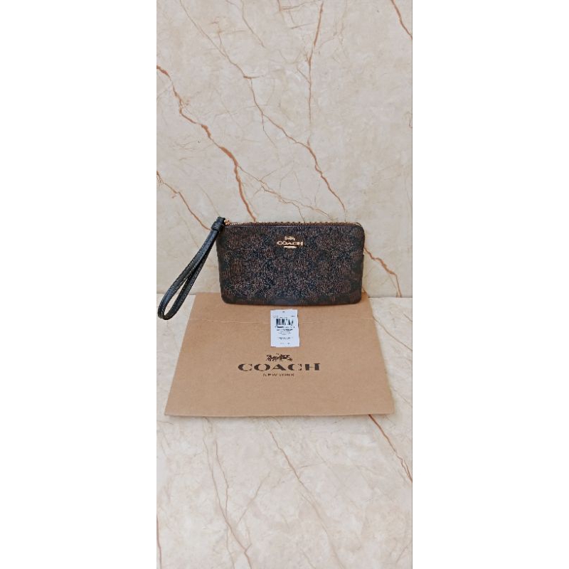 Coach Wrislet Signature Brown Black