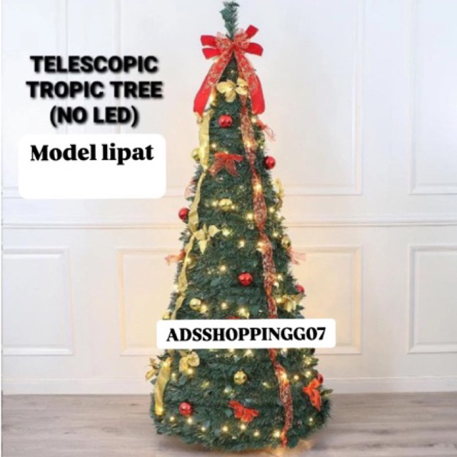 TERBARU Pohon Natal  LIPAT 1.5 Meter/150cm Christmas PVC Lipat  | Hiasan Dan Dekorasi Pohon Natal Ch