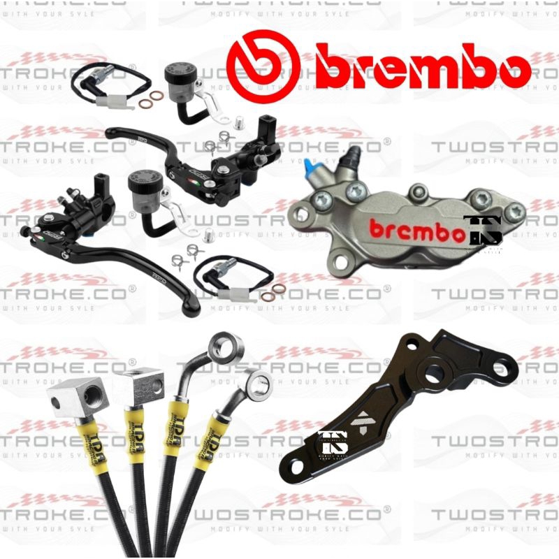 Paket Pengereman Vario 160 ABS // Master Rem RPD / kaliper Brembo Kiri Set Bracket Vario 160 ABS // 