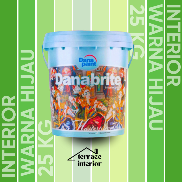 Cat Tembok Interior Danapaint Danabrite Warna Hijau 25 Kg