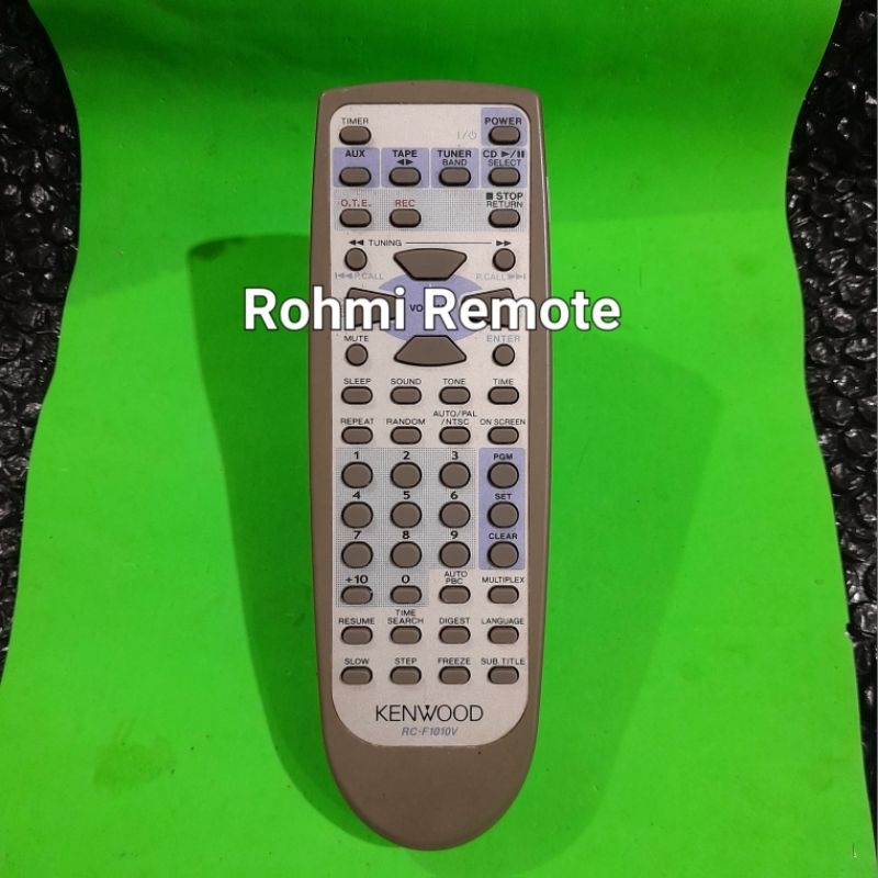 REMOTE REMOT DVD COMPO TAPE TUNER KENWOOD RC-F1010V ORIGINAL ASLI