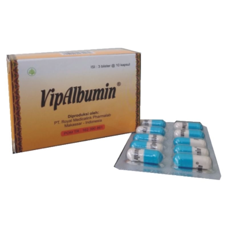 Vip Albumin (per kotak, isi 3 strip)