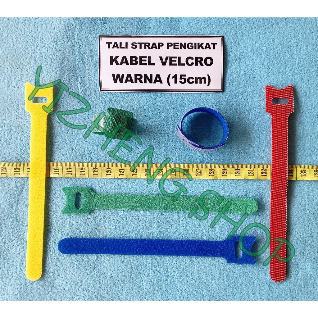 

Tali Strap Pengikat Kabel Velcro WARNA 15CM