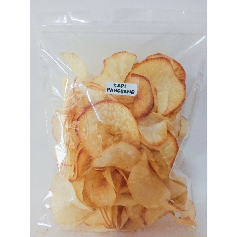 

Kripik Singkong (Manis dan Sapi Panggang)