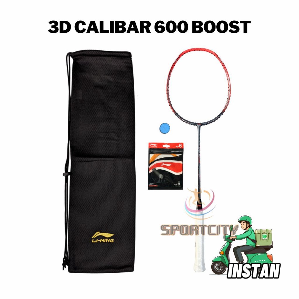 Raket Badminton LINING 3D CALIBAR 600 B BOOST Original