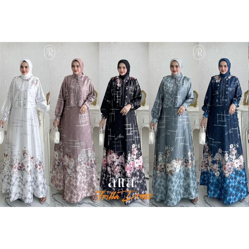 Gamis Dress Terbaru 2 Frilla by  Aira