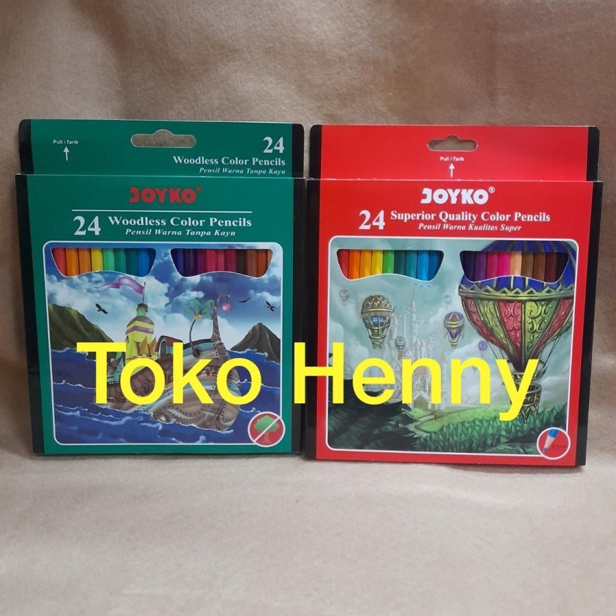 

Pensil warna classic Joyko 24 warna