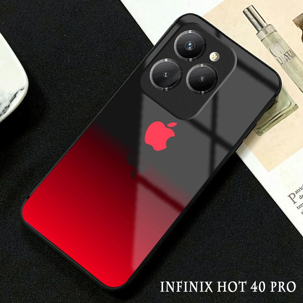 Softcase Glossy Glass Infinix Hot 40 Pro Terbaru [GC12 ] Casing Handphone Infinix Hot 40 - Pelindung
