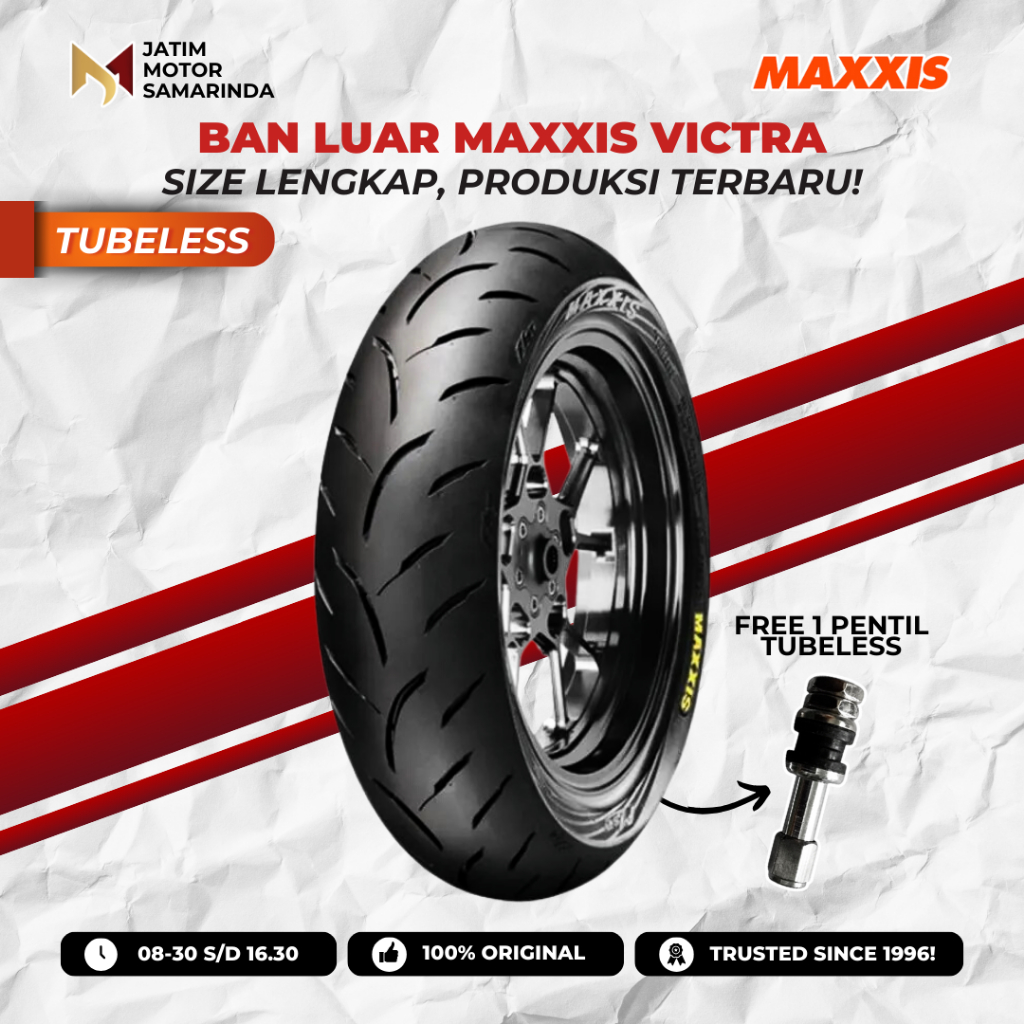 [GRATIS PENTIL] Ban Luar Maxxis Victra S98ST Ring 12 13 14 17 Tubeless Tube Less TL 60/80 70/80 80/8