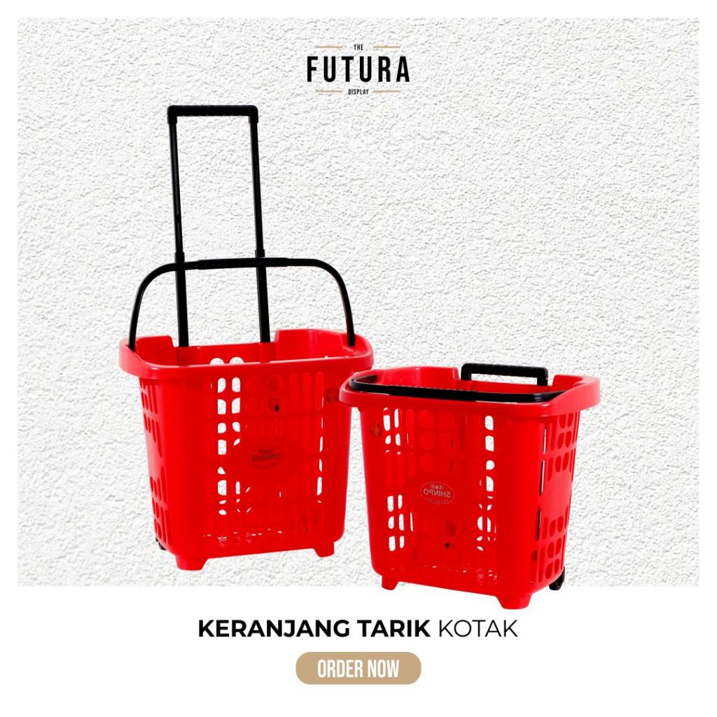 Keranjang Tarik Keranjang Belanja Roda 2 Murah