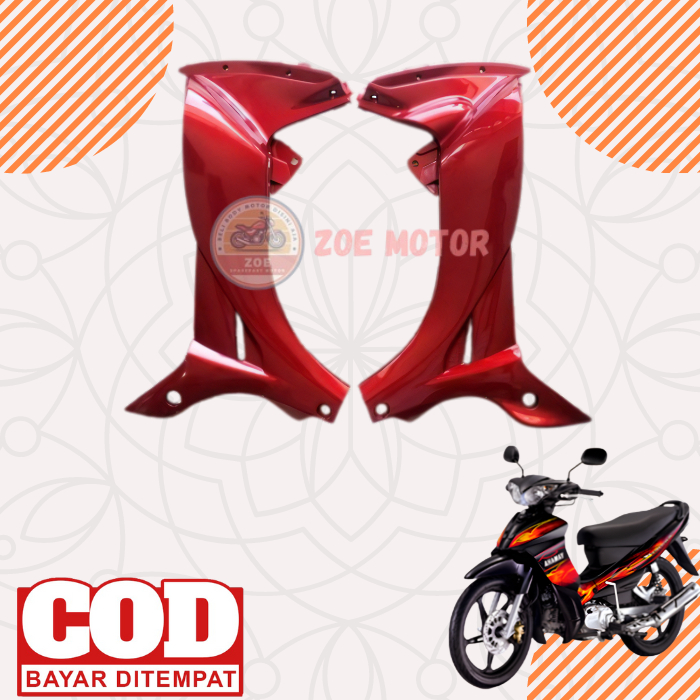 Cover Body Sayap Bagian Dalam Yamaha Jupiter Z Burhan Tahun 2006 - 2008 Warna Merah Maroon