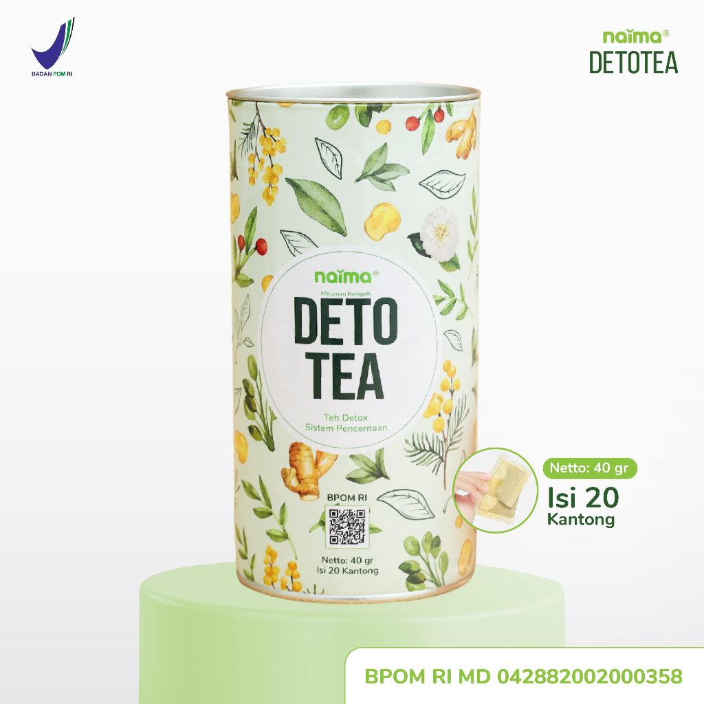 

Naima Detotea Teh Detox BPOM | | Teh Celup Rempah Herbal | 100% Bahan Alami | Ramuan Herbal Rempah untuk Pencernaan