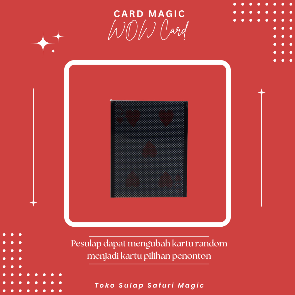 Alat Sulap WOW Card v1 - Sulap Kartu - Kartu Sulap - Trik Kartu - Mainan Sulap - Toko Sulap
