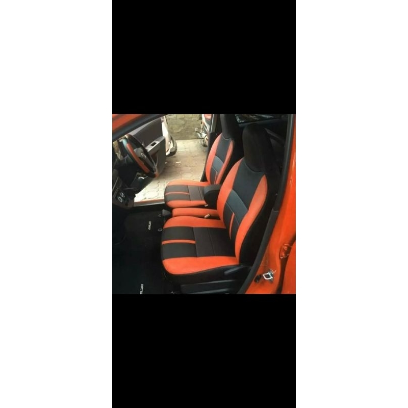 Sarung Jok Mobil Agya Ayla Brio Fullset Semi Kulit Sintetis