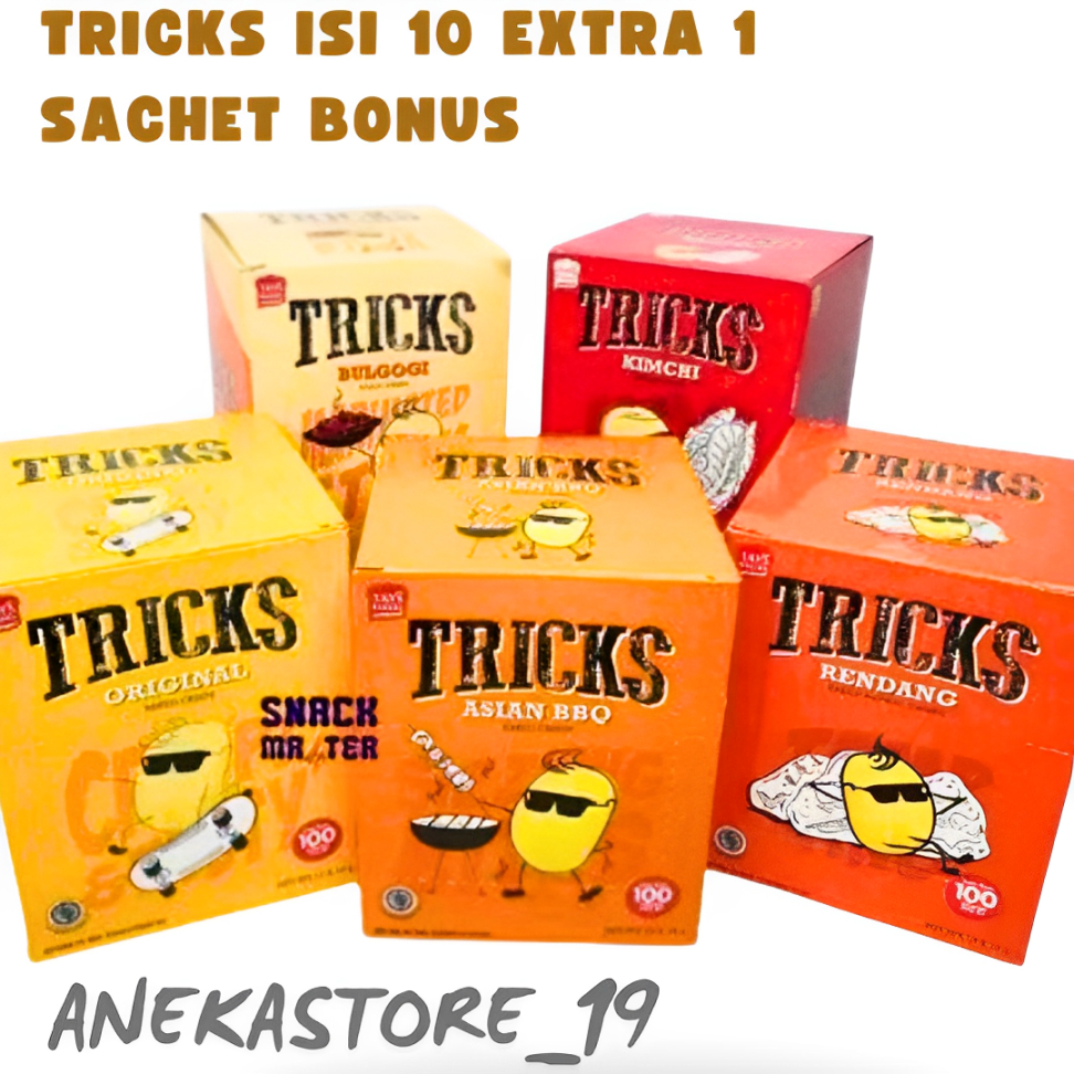 

SNACK TRICKS POTATO ISI 10 SACHET + BONUS 1 SACHET