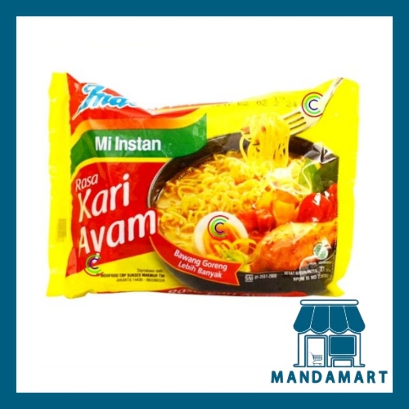 

Indomie Mie Instan Rasa Kari Ayam Pcs - MandaMart