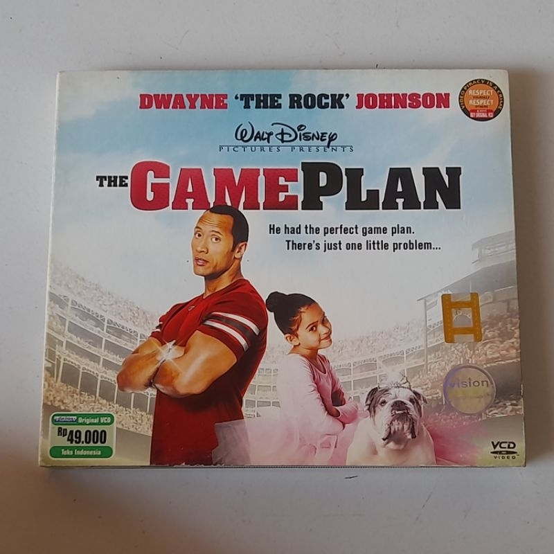 The Game Plan Dwayne Johnson (2007) 2 Disc ORIGINAL Walt Disney Pictures VCD VideoCD