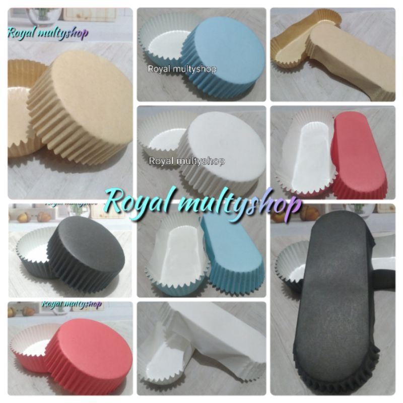 Cup roti LAMINASI MOTIF POLOS DM 8 dan oval isi 200pcs