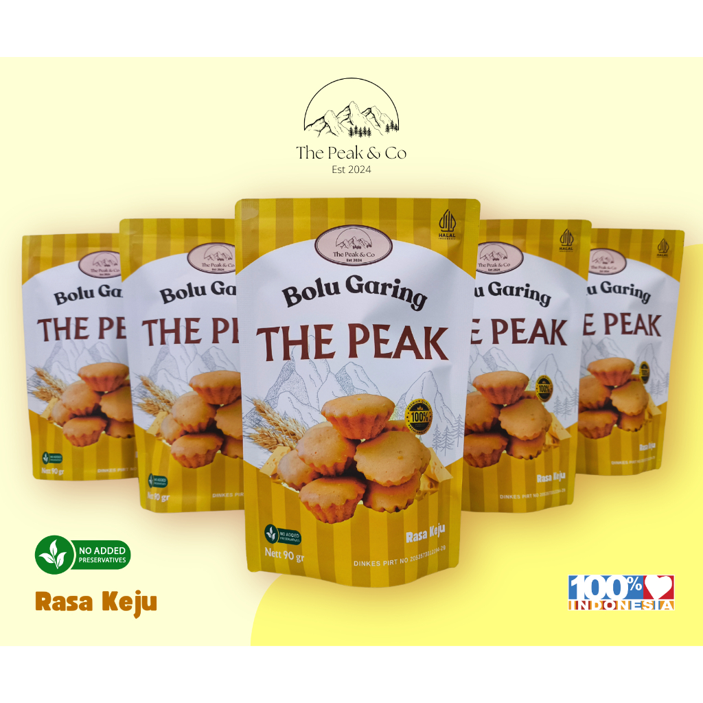 

BOLU THE PEAK — Bolu Kering Garing Pertama Di Indonesia — Edisi Pouch — Rasa Keju