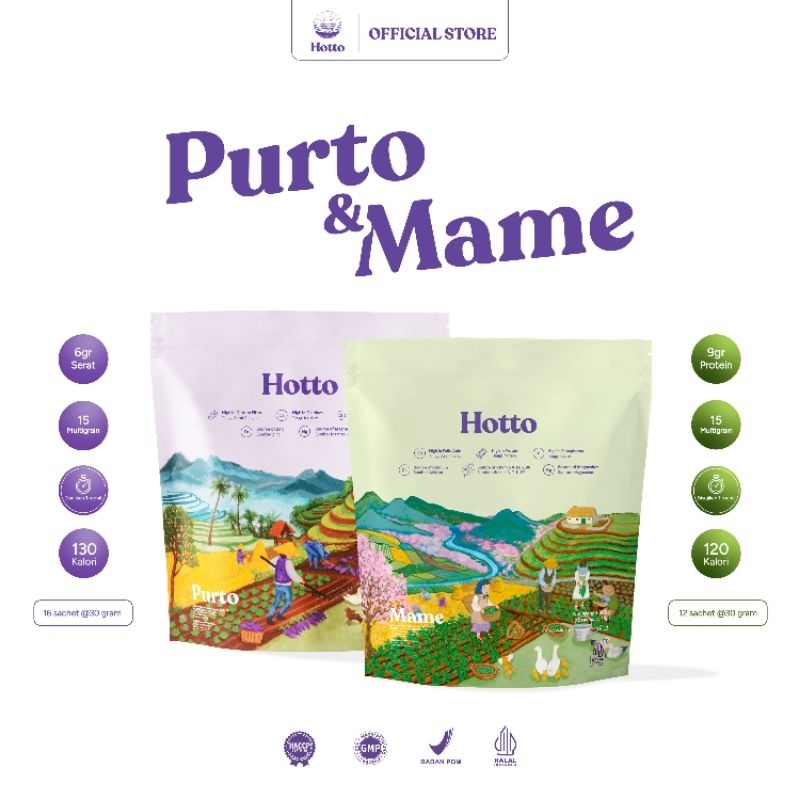 

Hotto Purto Multigrain 1 pouch isi 16 sachet / Hotto Mame Edamame