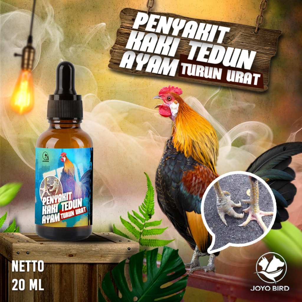 OBAT AYAM KAKI TEDUN | OBAT KAKI TEDUN AYAM | TURUN URAT | PENYAKIT SARAF 20 ML