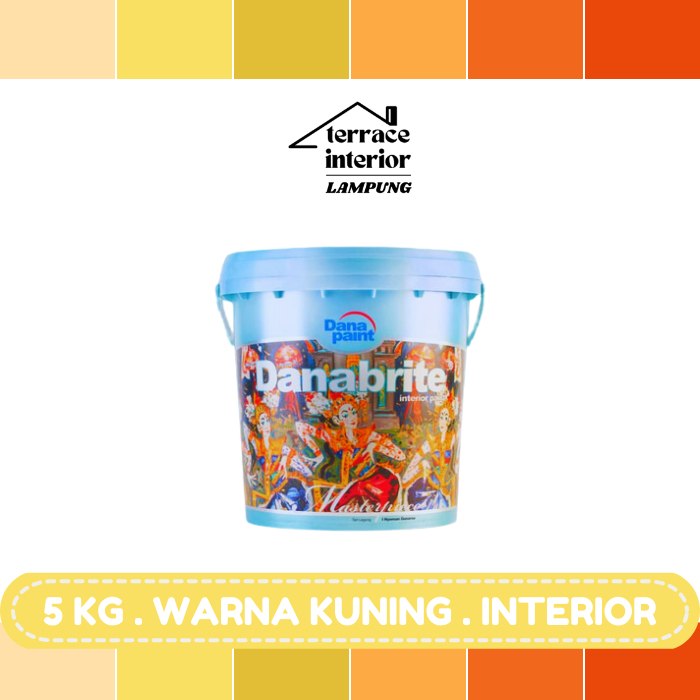 Cat Tembok Interior Danapaint Danabrite Warna Kuning 5 Kg