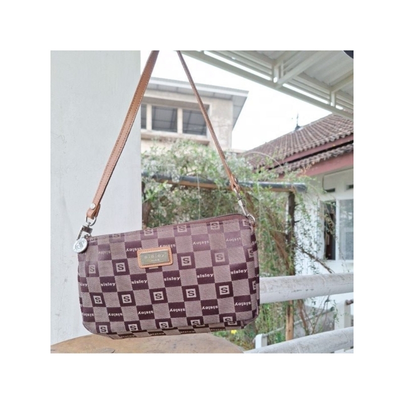 Sisley shoulder bag tas ketek canvas preloved
