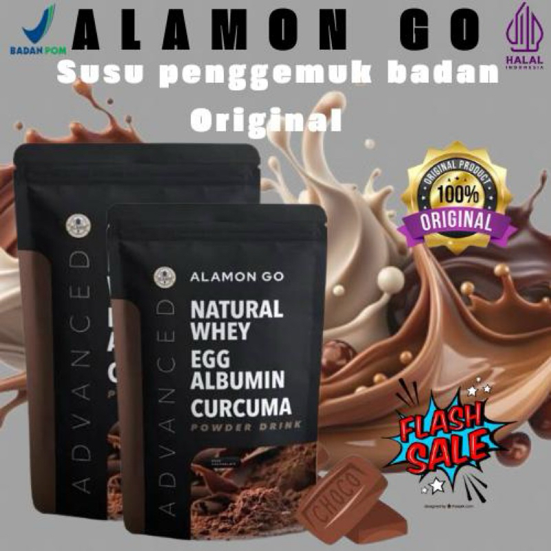 

[TERLARIS!!!]-Alamon Go Susu Penambah Penggemuk Berat Badan Natural