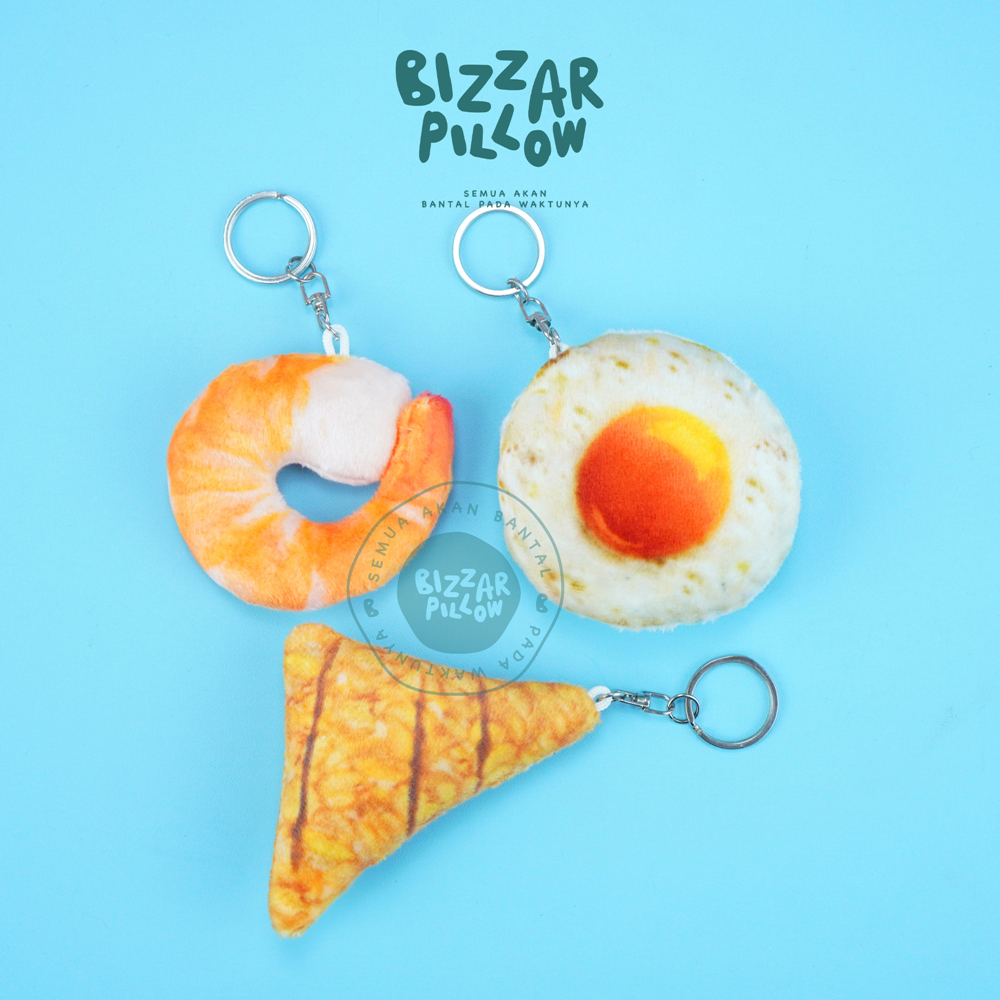 Bizzarpillow Souvenir Gantungan Kunci Makanan Unik BZ421