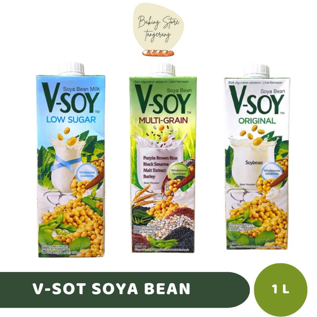 

Vsoy Soya Bean 1 Liter | Susu Kedelai V-soy