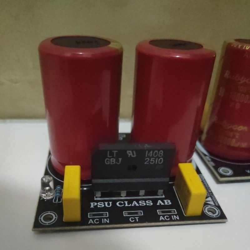 PSU 2 elco 10000uf 50vol Rubycon di lengkapi dioda 25a