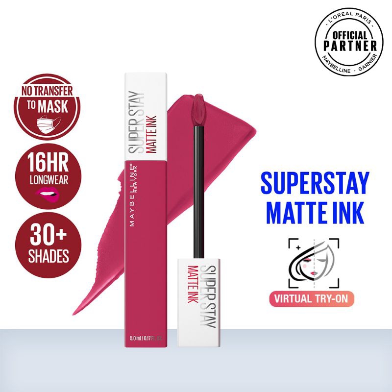 Lipstick Matte Maybelline superstay ink pink edition