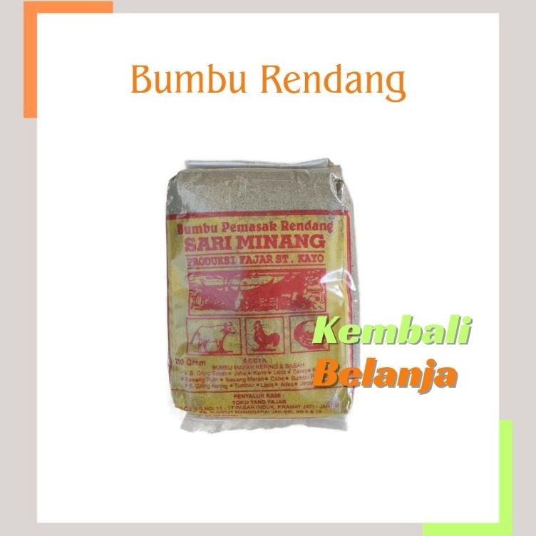 

Ready Stock Bumbu Rendang Sari Minang 25 Gram Bumbu Rendang Bumbu Rempah Rendang Bumbu Rendang Praktis