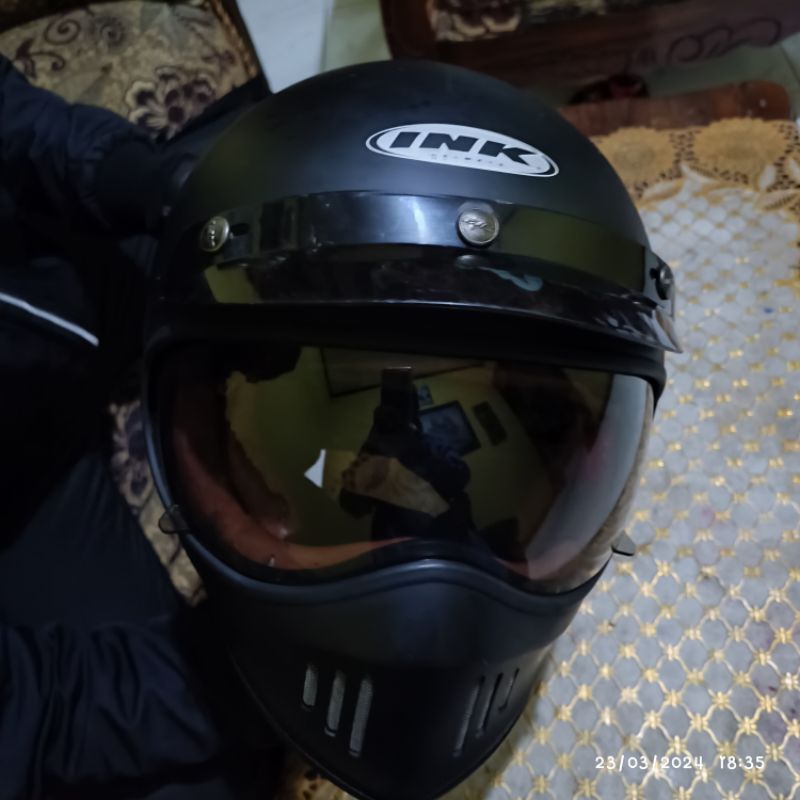 Preloved Helm Cakil Full Face Ink Dove