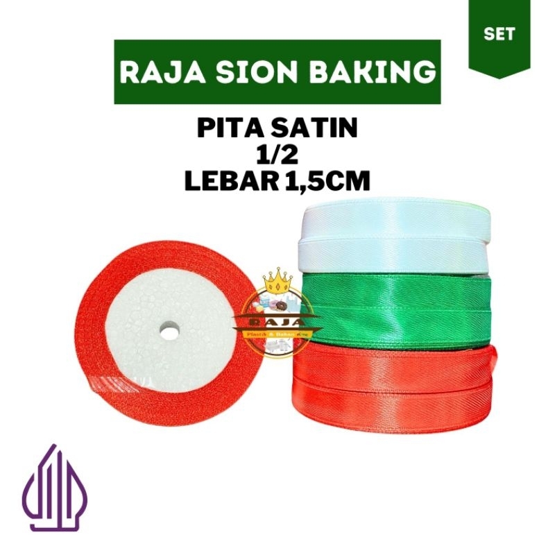 

Pita 1/2 / Pita 1,5cm / Pita Satin Jepang / Pita Kado / Pita Hampers