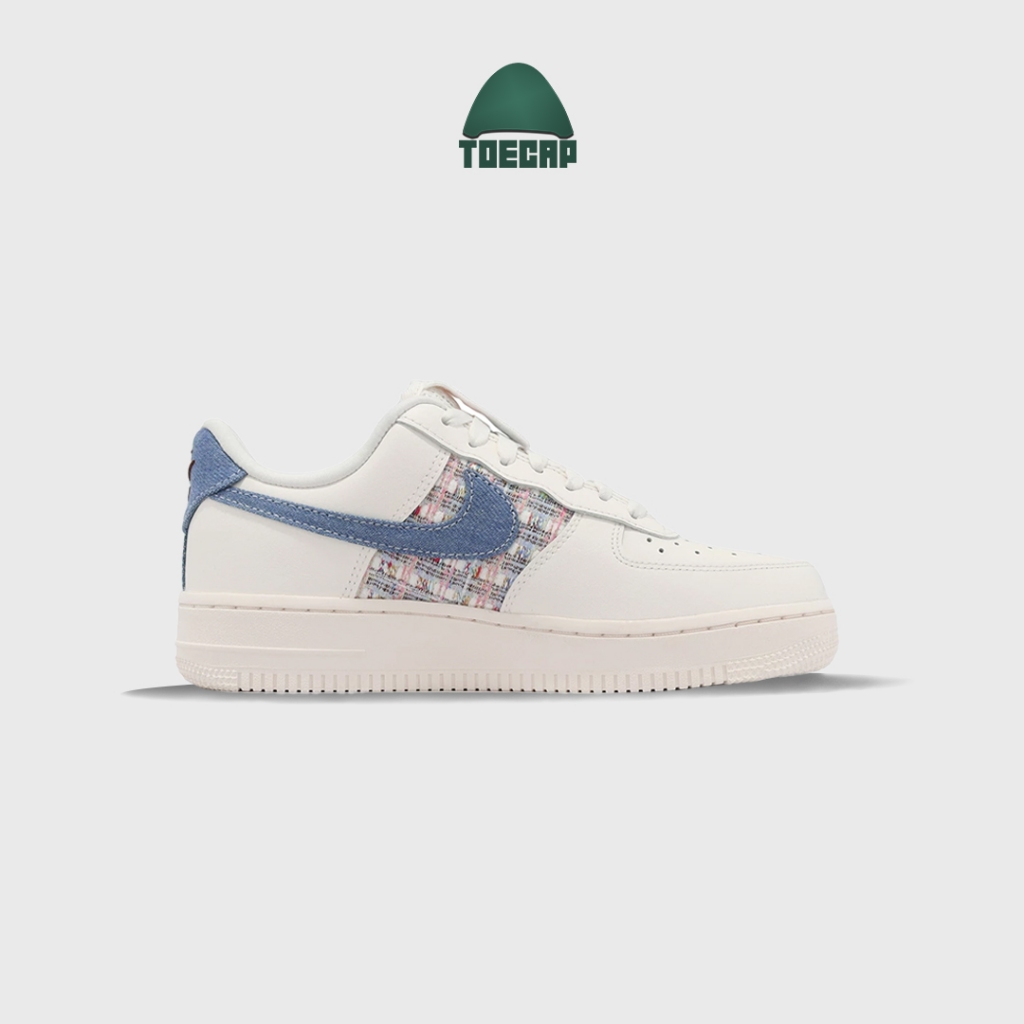 Sepatu Air Force 1 07 LX Denim Swoosh Boucle