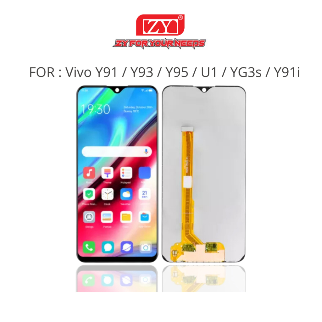 ZY Lcd Vivo Y91 / Y93 / Y95 / U1 / YG3s / Y91i / YG1s Fullset Touchscreen