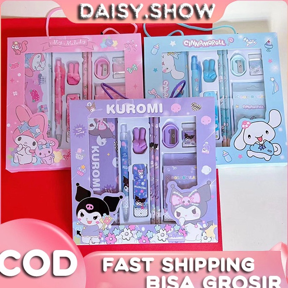 

ART O8S4 Paket Alat Tulis Set 9 in1 Alat Tulis Set Lucu Karakter Stationery Set Study Set Anak Karakter Set Alat Tulis Anak TK