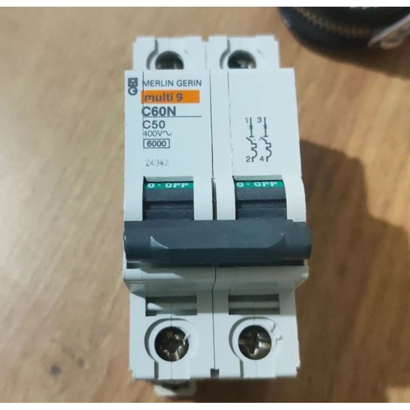 Mcb Merlin Gerin C60N 2 Phase 6A-63A