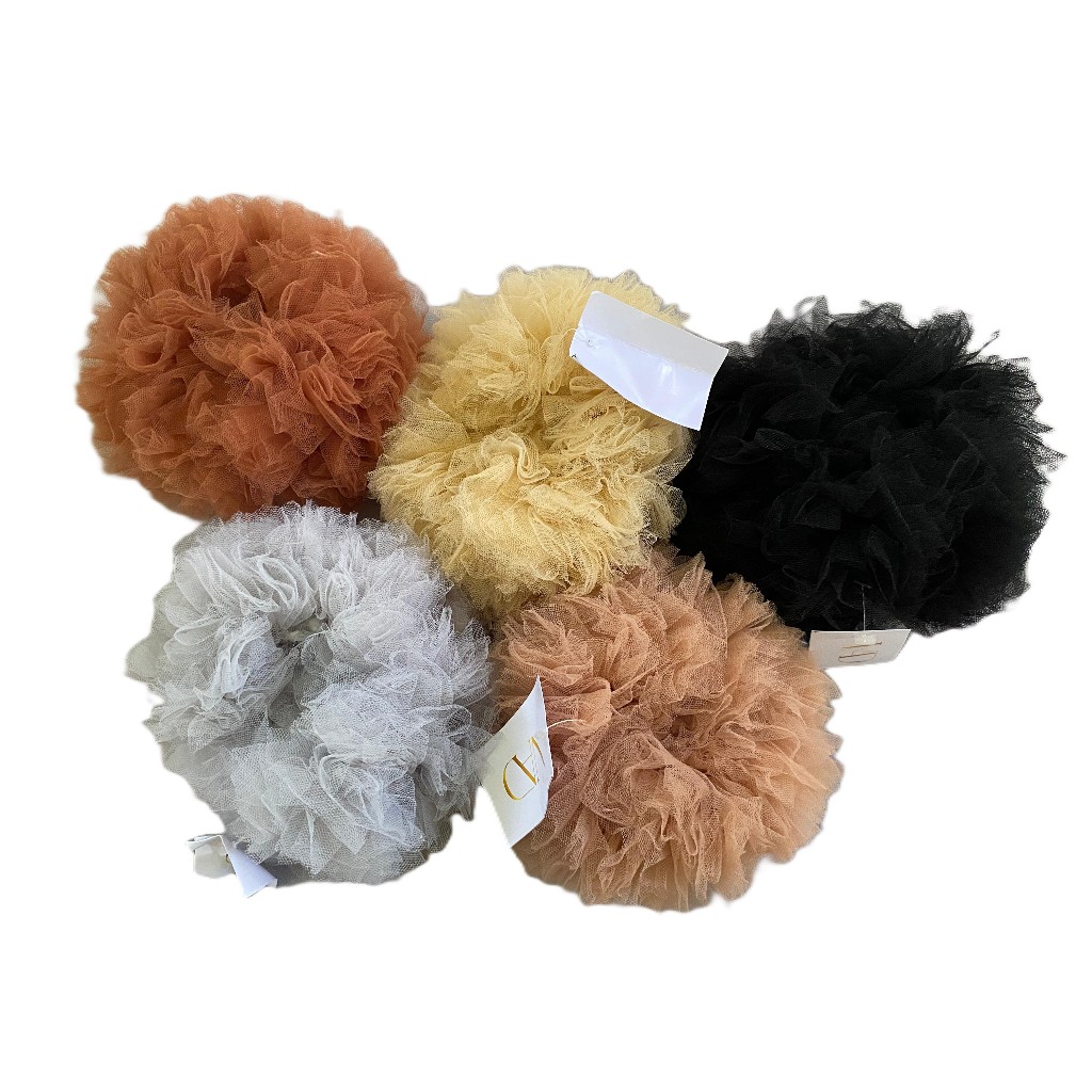Scrunchie/Cepol VAD Size Medium Anti Pusing dengan bHan Soft Tile Premium untuk Rambut Super Tebal