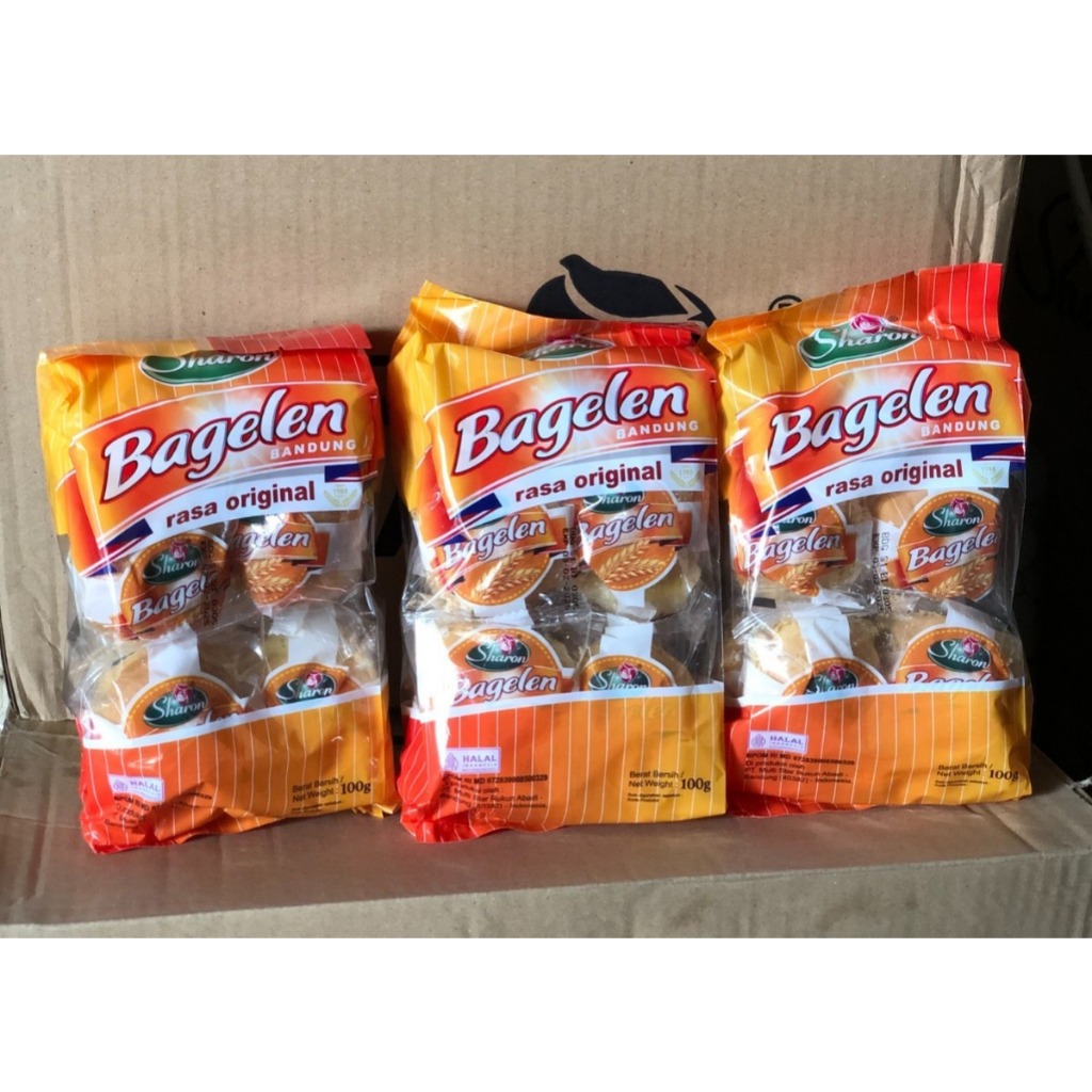 

TERMURAH! ROTI BAGELAN BANDUNG RASA ORIGINAL SHARON BAKERY ISI 10 pcs