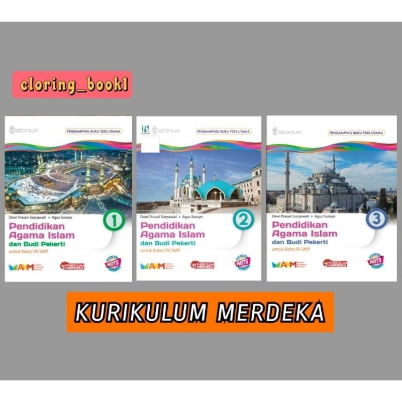 BUKU PLATINUM PENDIDIKAN AGAMA ISLAM UNTUK SMP/MTS KELAS 1 2 3 KURIKULUM MERDEKA (TIGA SERANGKAI)