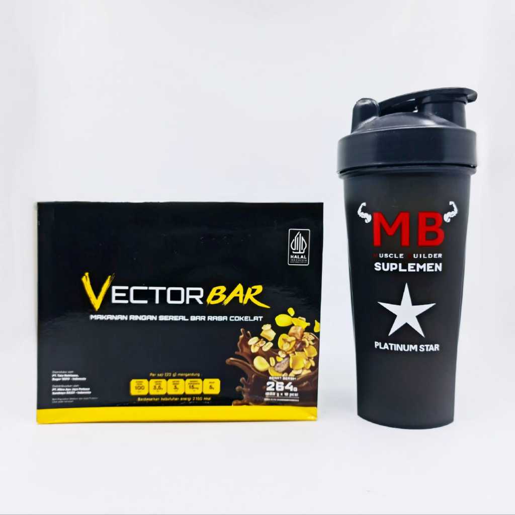 Vectorbar Vectorlabs 12 Sachets 264 grams 1 BOX KOTAK Vector Bar Vectolab Labs Lab High Protein Bar 